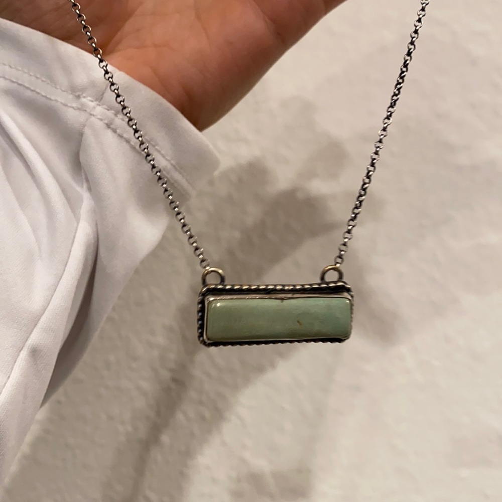 Authentic Turquoise Bar Necklace